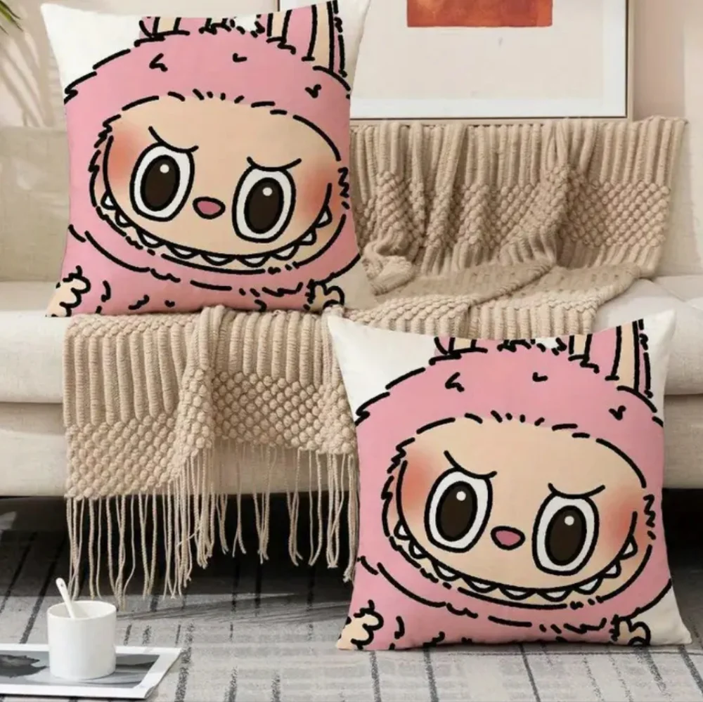 Labubu Throw Pillow cover 18" × 18" (New) (1) for $25 - Picture 2 of 3